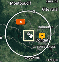 Modification de l'Emplacement enregistré avec l'épingle centrale dans Lightroom Classic