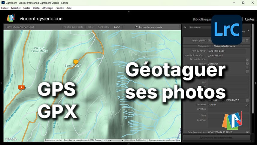 Géotaguer ses photos avec Lightroom Classic