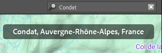Rechercher un lieu sur la carte dans Lightroom Classic