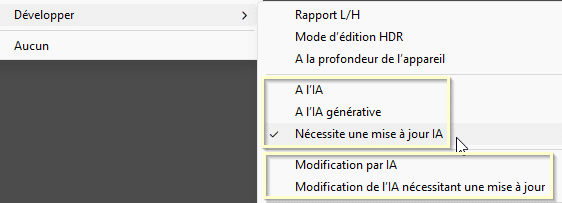 Filtre de Métadonnées du module Bibliothèque de Lightroom Classic