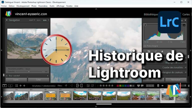 Historique des mises à jour de Lightroom Classic